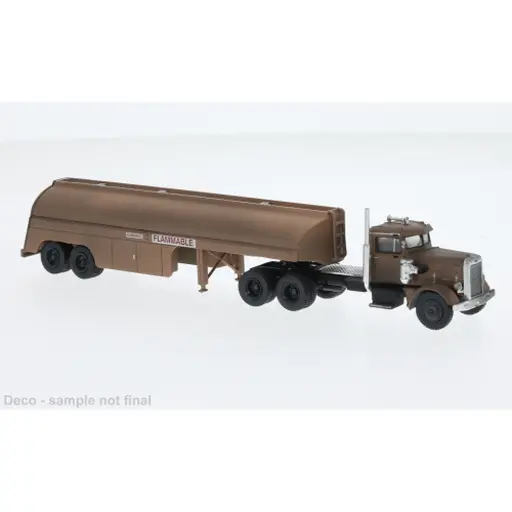 [BR85764] Semi remorque citerne Peterbilt 281, rouillé du film duel, 1955 - Brekina 85764 - HO 1/87