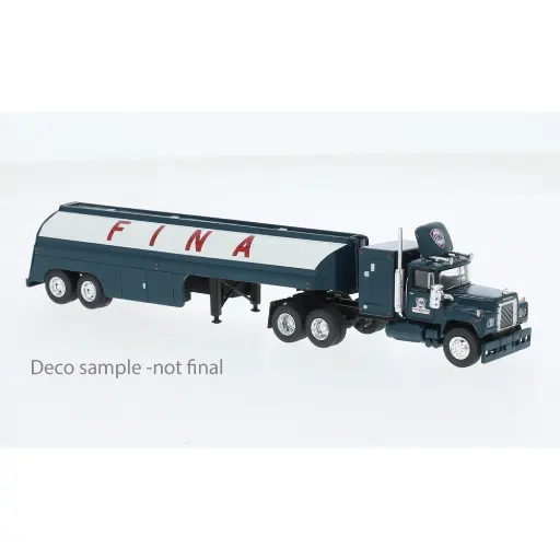 [BR85810] Semi remorque citerne Mack RS 700, Fina, 1966 - Brekina 85810 - HO 1/87