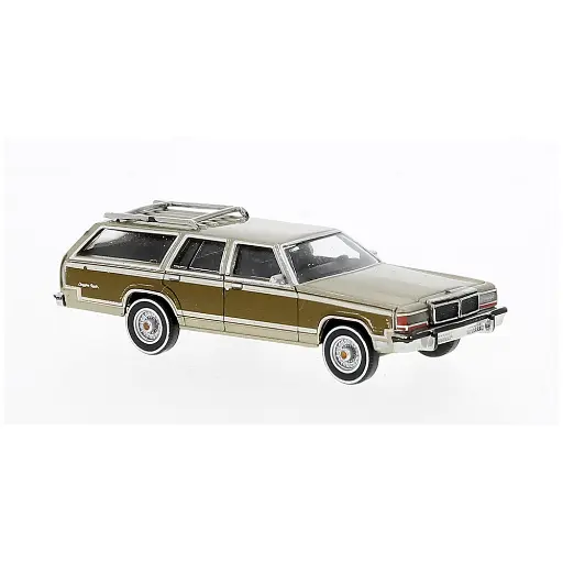 [BR19630] Ford LTD Country Squire, bois/or - Brekina 19630 - HO 1/87