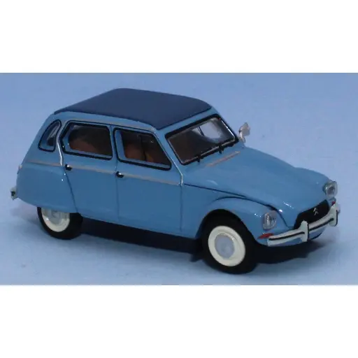 [BR7610] Citroën Dyane 6, capote fermée, bleu cristal, 1968 - Brekina 7610 - HO 1/87