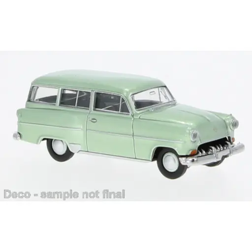 [BR20248] Opel Olympia Rekord Caravan, vert clair, 1954 - Brekina 20248 - HO 1/87