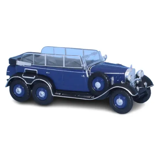 [BR21077] Mercedes Benz G4 cabriolet 1938 - Bleu foncé & noir - Brekina 21077 - HO 1/87