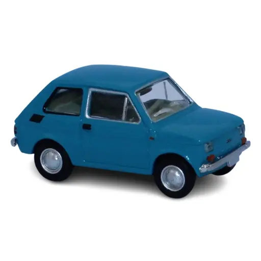 [BR22370] Fiat 126, bleue, 1972 - Brekina 22370 - HO 1/87