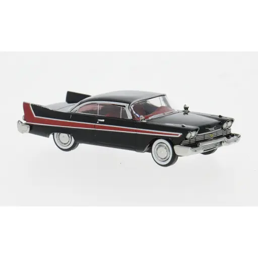 [BR19682] Plymouth Fury noir/rouge - 1958 - Brekina 19682 - HO 1/87