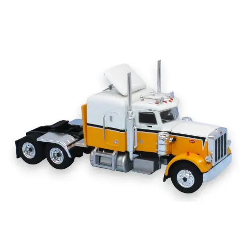 [BR85717] Camion Peterbilt 359, blanc / jaune, 1973 - Brekina 85717 - HO 1/87