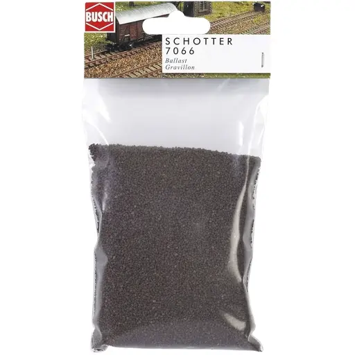 [BU7066] Sachet de Ballast Brun Foncé - 230 Grammes - Busch 7066 - Toutes Echelles