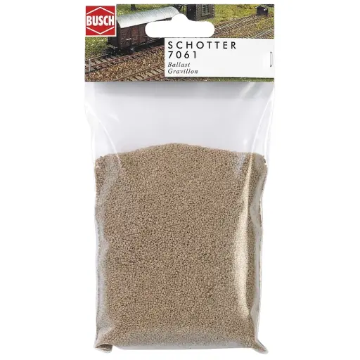 [BU7061] Sachet de Ballast/Gravillon - Beige - Busch 7061 - Toutes Echelles