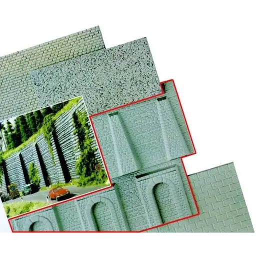 [BU8196] 2 plaques de mur - Busch 8196