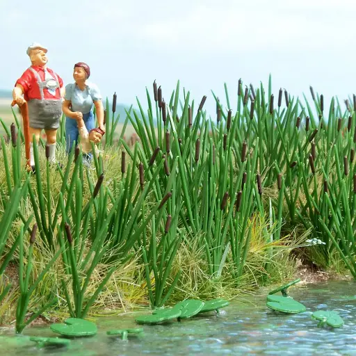 [BU1256] Herbes hautes vertes - Busch 1256 - HO 1/87