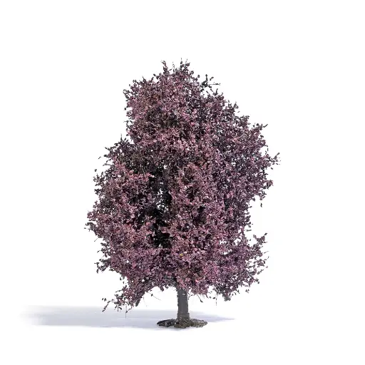 [BU3725] Hêtre de saison printanière muni de feuilles rouges / violets Busch 3725 - HO 1/87