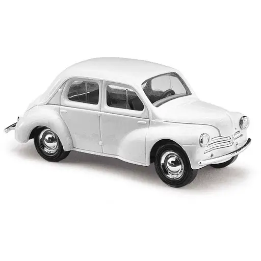 [BU60214] Voiture en kit "Renault 4CV" livrée blanche Busch 60214 - HO 1/87