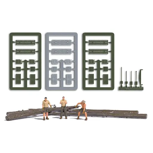 [BU79829] Scénette "Equipe d'expédition" - Busch 79829 - HO 1/87