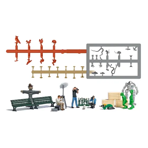 [BU79810] Scénette "Photographes" - Busch 79810 - HO 1/87