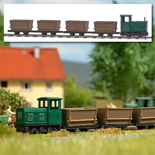 [BU8071] Coffret ferroviaire de campagne non motorisé - Busch 8071 - N 1/160