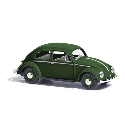 [BU52990] VW Coccinelle avec toit en tissu - Vert foncé - Busch 52990 - HO 1/87