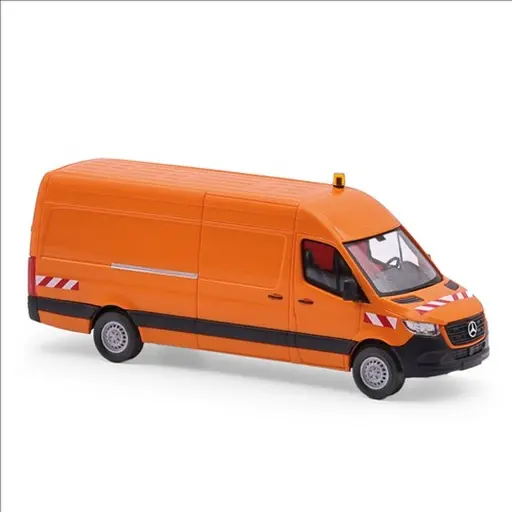 [BU52636] Mercedes-Benz Sprinter à empattement long, orange trafic - Busch 52636 - HO 1/87