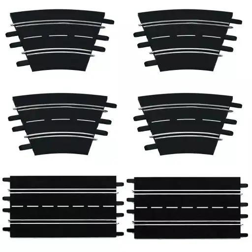 [CA26955] Coffret de 6 voies - Kit d'Extension 2 - Carrera 26955 - 1/24