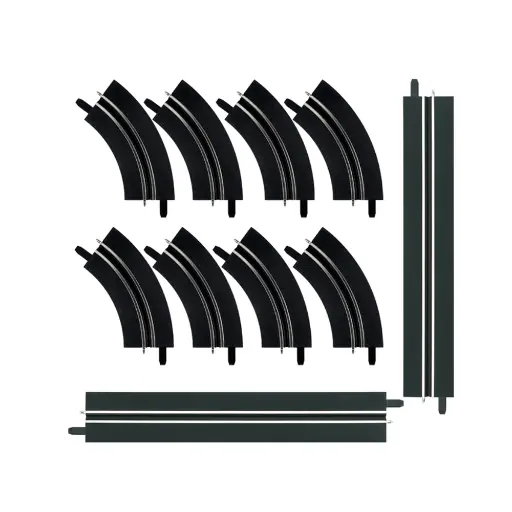 [CA61657] Kit d'extension voie simple droite / courbe - Carrera 61657 - 1/43