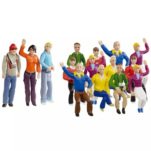 [CA21128] Lot de 15 figurines fans - Carrera 21128 - I 1/32
