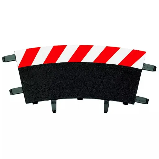 [CA20564] 6 Bordures extérieures courbe relevé 1/30° - Carrera 20564 - 1/24