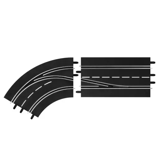 [CA30362] Changement de voie courbe gauche, extérieur vers intérieur - Carrera Digital 30362 - 1/24