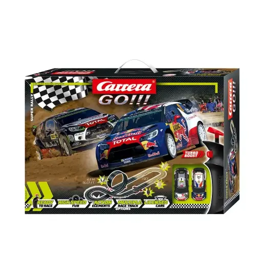[CA62495] Coffret Super Rally - Carrera GO!!! 62495 - O 1/43 - Analogique