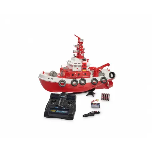 [CA500108033] RC-Bateau pompier TC-08 2.4G 100% RTR - Carson 500108033 - 58x22 cm - Universelle