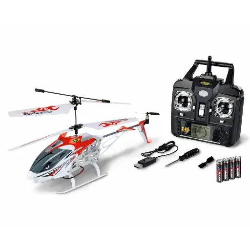 [CA500507161] Hélicoptère Easy Tyrann 250 - 2.4G 100% RTF - LED - Rouge - Carson 500507161