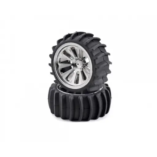 [CA500105201] Lot de 4 Pneus + Jantes - Buggy Beach - Carson 500105201 - 1/10
