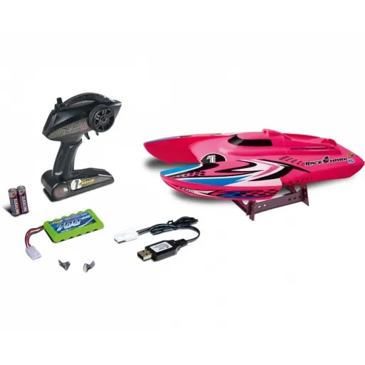 [CA500108037] Catamaran RC Race Shark Rose FD 2.4G 100% RTR - Carson 500108037 - Échelle universelle