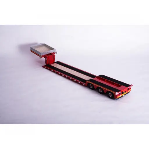 [CA500907700] Remorque surbaissée à 3 essieux col de cygne/plateau surbaissé - Carson 500907700 - 1/14