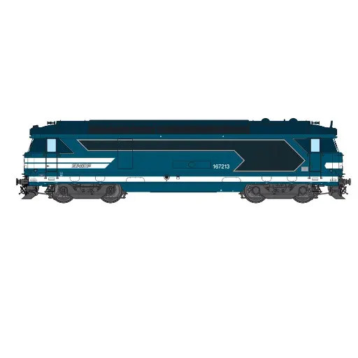 [CH670-06] Locomotive diesel BB 167213 (ex 67115) - Chrezo 670-06 - 0 1/43 - SNCF - Analogique - EP. VI