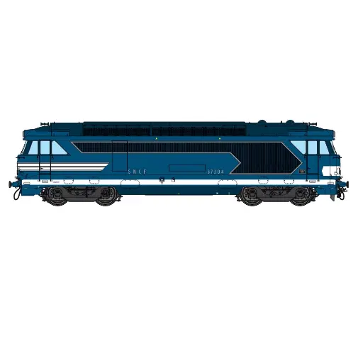 [CH670-03] Locomotive diesel BB 67304 - Chrezo 670-03 - 0 1/43 - SNCF - Analogique - EP. III - IV