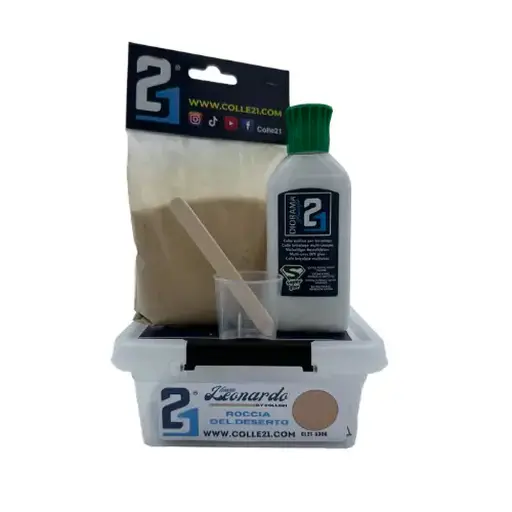 [CO192] Pack colle et terre à décor - Colle21 192 - Terre Deco "Roccia del Deserto"