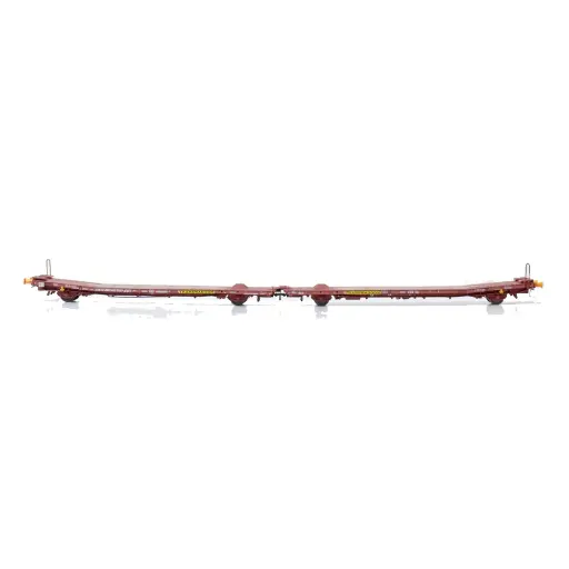 [DK873104] Wagon plat couplé Laads 800B transport de véhicules, tampons jaunes - Dekas DK873104 - HO 1/87 - TWA - Ep VI - 2R