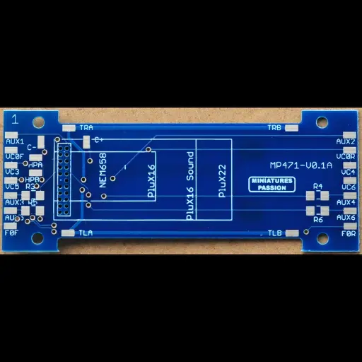 [MPPE471-22] Platine de digitalisation NEM 658 PluX 22 - Distrimodel MPPE471-22 - Pour BB Jacquemin Roco