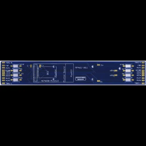 [MPPE461-22] Platine de digitalisation NEM 658 Plux 22 - Distrimodel MPPE461-22 - Pour BB67000 67200 67300 67400 Hornby Jouef