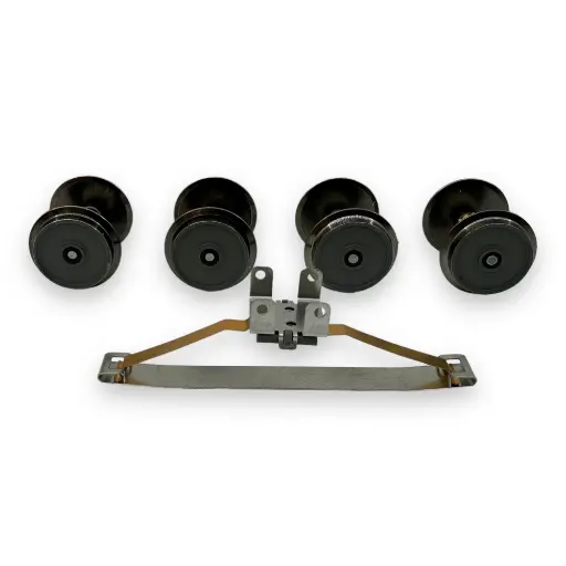 [DM1SKI4ESX] 2 paires d'essieux 3 rails + 1 frotteur pour Os.kar BB 27000/37000/37500 - Distrimodel 1SKI4ESX - HO 1/87