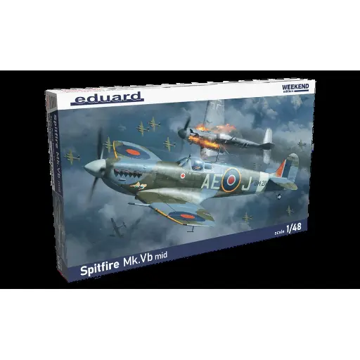 [ED84186] Avion de combat britannique - Spitfire Mk.VB - Eduard Plastic Kits 84186 - 1/48