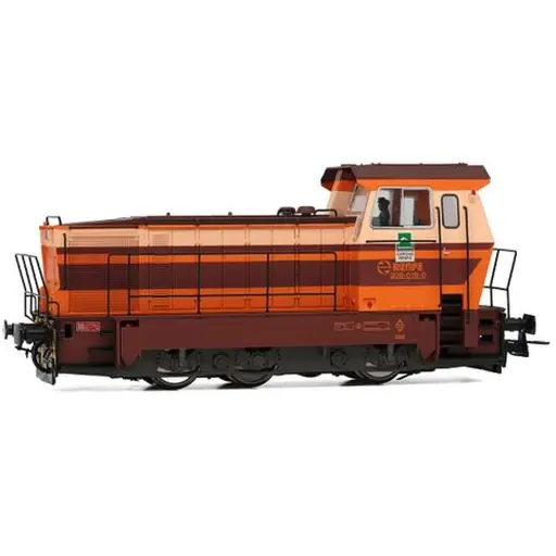 [ELHE2013S] Locotracteur diesel de manœuvre 309 018-0, livrée Estrella "Cargas Renfe" - Électrotren HE2013S - HO 1/87 - RENFE - Ep IV - Digital sound - 2R