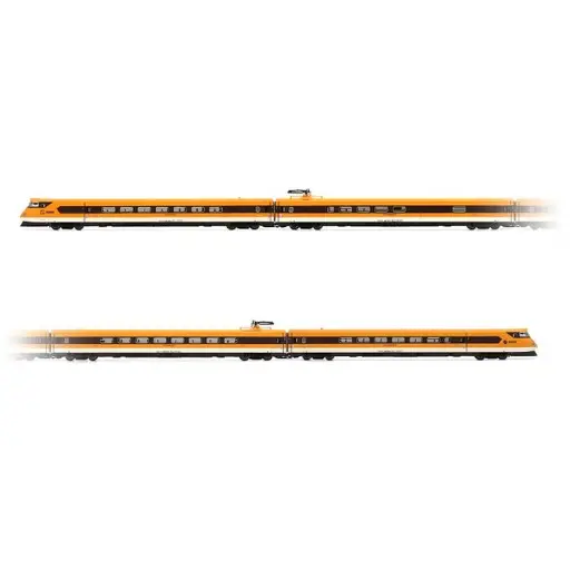 [ELHE2016] Automotrice électrique à grande vitesse pendulaire série 443, avec toit jaune et ancien logo - Électrotren HE2016 - HO 1/87 - RENFE - Ep IVa - Analogique - 2R