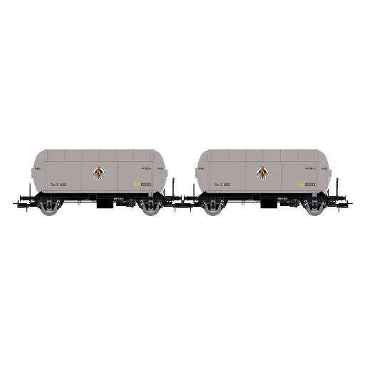 [ELHE6073] 2 wagons citernes à essence PR "Butano S.A." - Electrotren HE6073 - HO 1/87 - RENFE - Ep III-IV - 2R