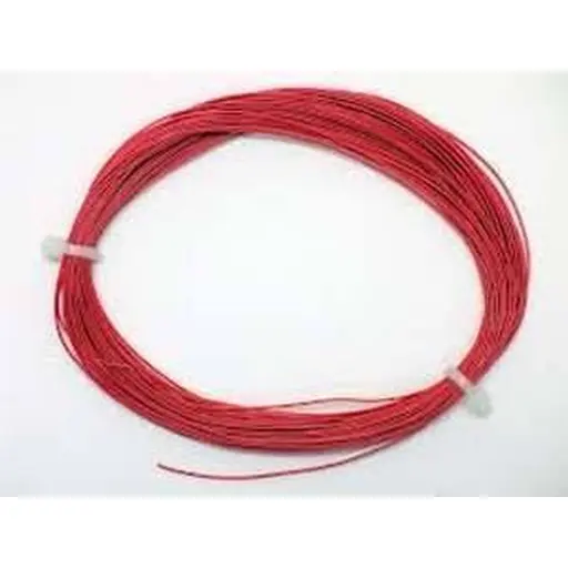 [ES51943] Câble flexible 0,5 mm de section, 10 mètres de longueur - couleur rouge