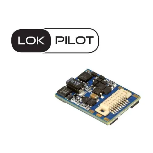 [ES59828] Décodeur digital lokpilot micro V5.0 avec fiche 18 broches - Esu 59828