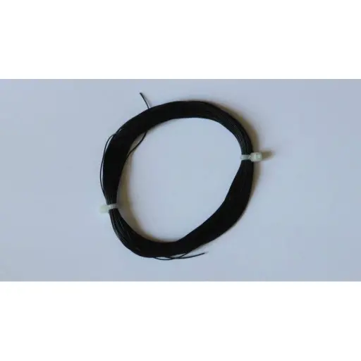 [ES51942] Câble souple 0,5 mm de section, 10 mètres de longueur - couleur noire
