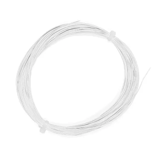 [ES51940] Câble souple 0,5 mm de section - Esu 51940 - 10 mètres de longueur - blanche