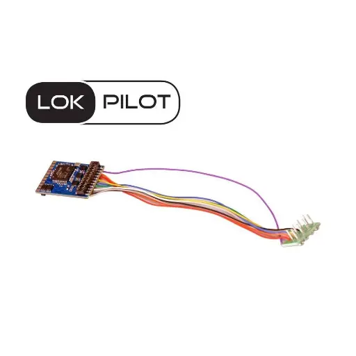[ES59610] Décodeur LokPilot V5 - DCC/MM/SX/M4 8 broches NEM 652 ESU 59610 - HO / O