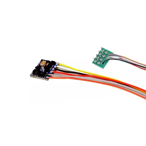 [ES59120] Décodeur de fonctions LokPilot 5 FX micro ESU 59120 - HO 1/87 N 1/160 - DCC - 8 pôles