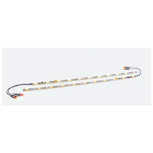 [ES50702] Platine éclairage wagon 11 LED jaune et feux fin convoi ESU 50702 - HO 1/87