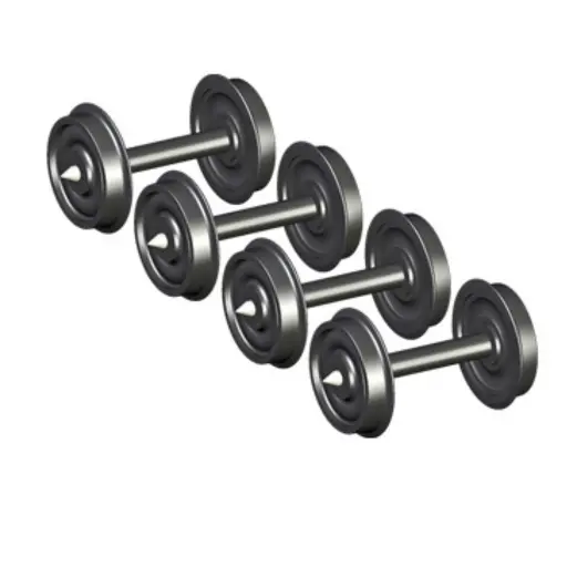 [ES41201] Pack de 4 essieux AC Esu 41201 - HO 1/87 - diamètre 10.8 mm - longueur 22 mm